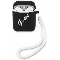 Guess GUACA2LSVSBW Vintage case for Airpods 1/ 2 Black