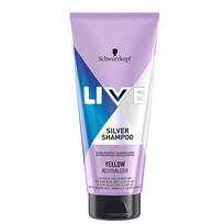 Schwarzkopf Live Silver Shampoo hair shampoo neutralizing the yellow shade of 200ml