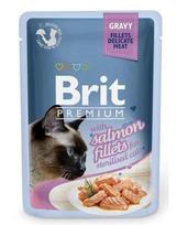 BRIT Premium Cat Fillets in Gravy for Sterilised łosoś 85g