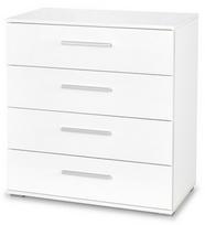 Komoda Halmar Lima KM-3, balta, 40x77x82 cm