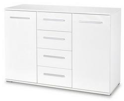Komoda Halmar Lima KM-4, balta, 40x116x82 cm