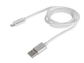 micro usb b 2 0 - Natec Charger Cable Micro USB / USB Silver 1m - 1 nuotrauka
