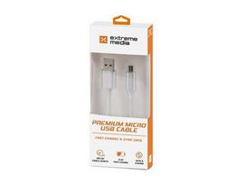 micro usb b 2 0 - Natec Charger Cable Micro USB / USB Silver 1m - 4 nuotrauka