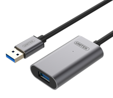 active usb extension cable - Unitek Y-3005 Cable USB 3.0 Active Extension 10m Black - 1 nuotrauka