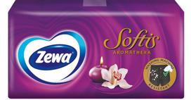 serveteles popierines - Popierinės nosinaitės ZEWA SOFTIS AROMATHERA, 4 sluoksniai, 10 x 9 vnt. - 2 nuotrauka