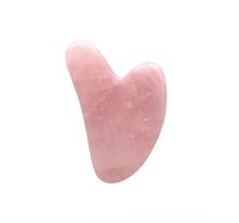 Fluff Gua Sha Stone rožinio kvarco veido masažo volelis