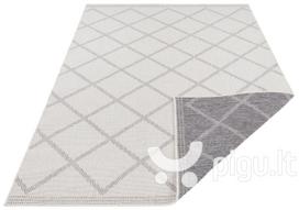 Northrugs dvipusis kilimas Twin Supreme Grey Cream, 80x150 cm