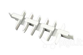 PVC lubinio karnizo jungtis, balta