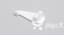 Plastikinis tvirtinimo laikiklis į lubas vieno bėgelio aliuminio profiliui UNIVERSAL-PROFILIS baltas, 4 vnt.