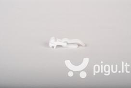 Slankiojanti plastikinė kilputė su dvigubu kabliuku aliuminio profiliui DS-PROFILIS balta 30 vnt.