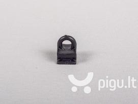 Plastikinė slankiojanti kilputė kabliukui juoda 30 vnt.