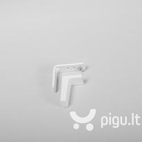Sieninis laikiklis su plastikiniu uždengimu Nr. 47 4,7cm, metalinis "U", "A", "D", "DS" profiliams, baltas