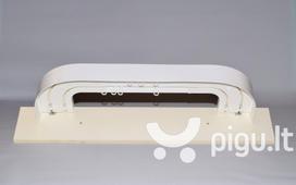 Karnizas lubinis 2 bėgelių (sukomplektuotas) baltos sp. , 300 cm