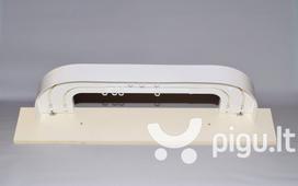 Karnizas lubinis 2 bėgelių (sukomplektuotas) baltos sp. , 175 cm