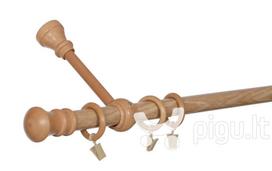 Karnizas viengubas MONAKO 28mm , 250 cm, šviesus ąžuolas