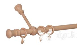 Karnizas viengubas MONAKO 28mm , 180 cm, bukas