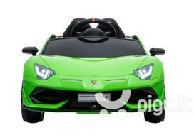 Elektrinis sportinis automobilis Lamborghini Aventador, žalias