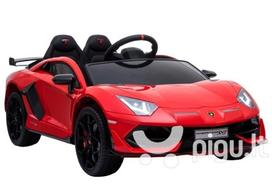 Dvivietis vaikiškas elektromobilis Lamborghini Aventador, raudonas