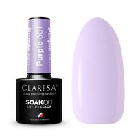uv nagu lakas - Claresa Soak Off UV/LED Purple hibridinis nagų lakas 601 5g - 1 nuotrauka