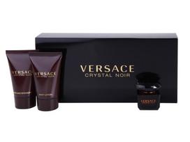 Versace Crystal Noir rinkinys EDT 5ml + dušo želė 25ml + kūno losjonas 25ml