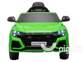 mp3 automobilyje - Elektrinis visureigis Audi RS Q8, žalias - 1 nuotrauka