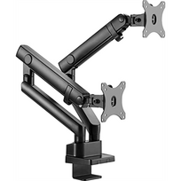 2 monitoriu laikiklis 32" - Raidsonic Icy Box IB-MS314-T Monitor Stand 32 " Black - 2 nuotrauka