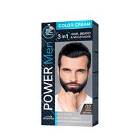 Joanna Power Men Color Cream 3in1 plaukų dažai barzdai ir ūsams 02 Dark Brown 30g