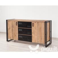 Komoda Kalune Design Cosmo Rio, ruda/juoda