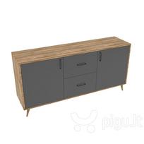 Komoda Kalune Design Cordoba, ruda/pilka