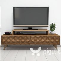 TV staliukas Kalune Design 845, 140 cm, rudas