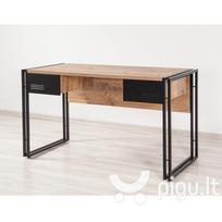 Rašomasis stalas Kalune Design Cosmo Siesta, rudas/juodas