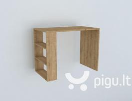 Rašomasis stalas Kalune Design Pelit, rudas
