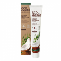  ECODENTA dantų pasta su kokosų aliejumi nuo apnašų ORGANIC, 75 ml