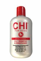 CHI for Dogs Gentle Formula 2 in 1 šampūnas ir kondicionierius 473ml
