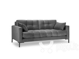 Sofa Micadoni Home Mamaia 2S, pilka/juoda