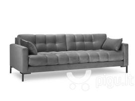 Sofa Micadoni Home Mamaia 4S, pilka/juoda