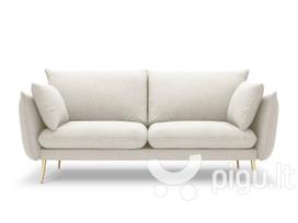 Trivietė sofa Milo Casa Elio, šviesios smėlio/auksinės spalvos