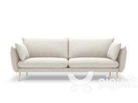 Keturvietė sofa Milo Casa Elio, šviesios smėlio/auksinės spalvos