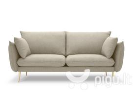 Trivietė sofa Milo Casa Elio, smėlio/auksinės spalvos