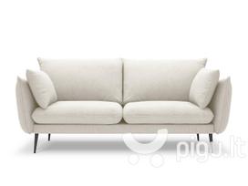 Trivietė sofa Milo Casa Elio, šviesios smėlio spalvos