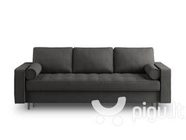 Trivietė sofa Milo Casa Santo 8, tamsiai pilka