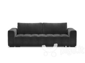 Trivietė sofa Milo Casa Luca, tamsiai pilka