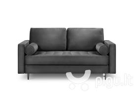 Dvivietė sofa Milo Casa Santo, tamsiai pilka