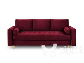 Sofa Milo Casa Santo, raudona/auksinės spalvos