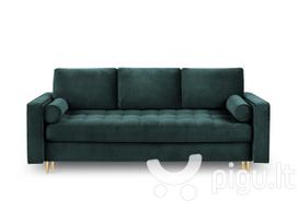 Sofa Milo Casa Santo, žalia/auksinės spalvos