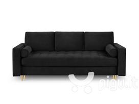 Sofa Milo Casa Santo, juoda/auksinės spalvos