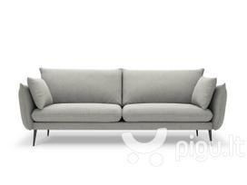 Keturvietė sofa Milo Casa Elio, pilka