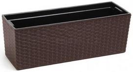 Lovelis Lamela Begonia Rattan Flower Box 19x56cm Brown