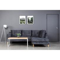 Select  White 110X60 ąžuolinis žurnalinis staliukas baltos kojos