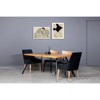 TORI 160X100 industrinio stiliaus ąžuolinis stalas